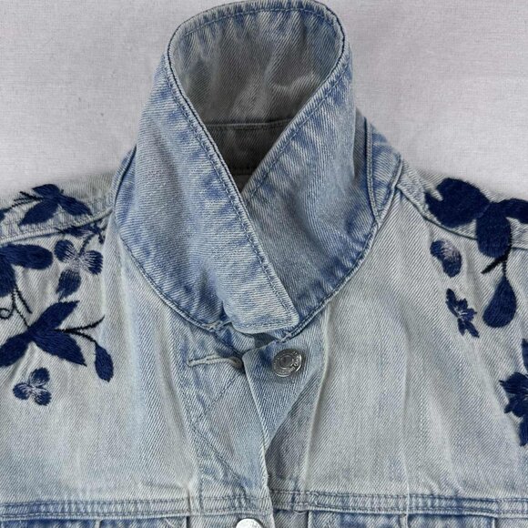 Old Navy Embroidered Denim Jacket – XS - Picture 10 of 13
